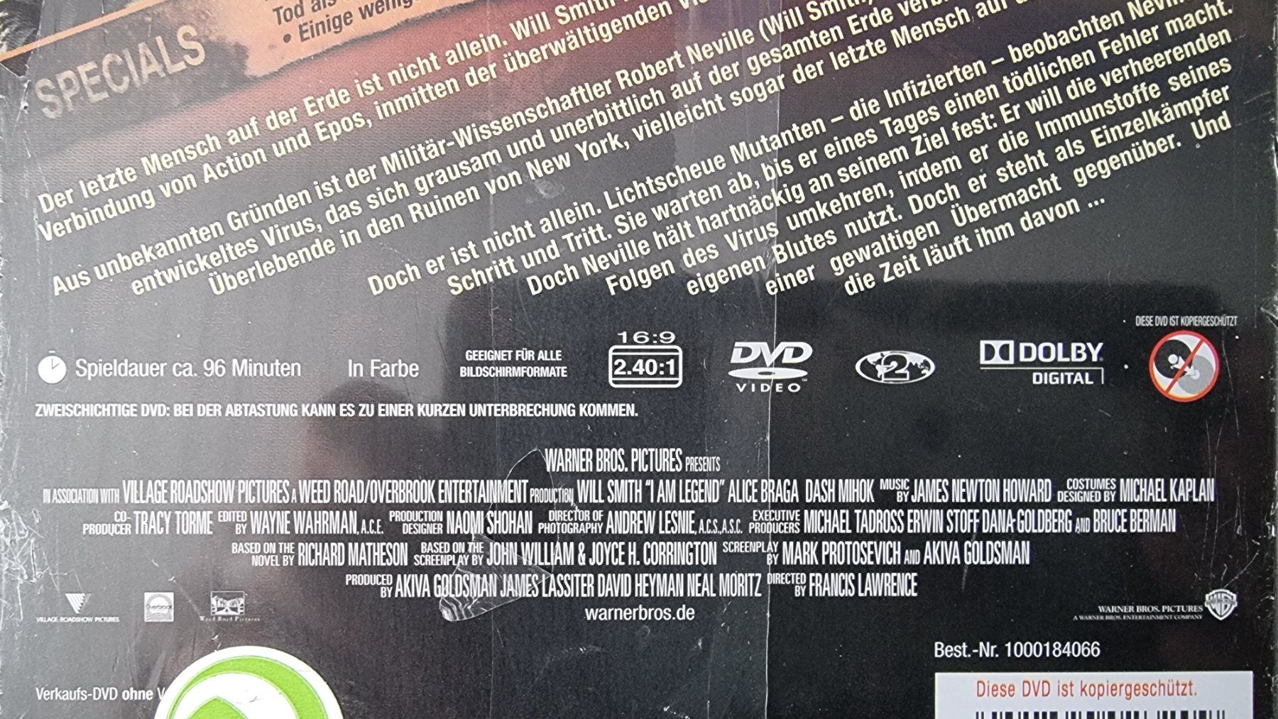Tutti i DVDs: DVD I am Legend - Steelbook Will Smith – Usato da Oetwil am See venduto da fineli2 1