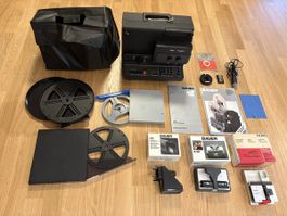 Super 8 Projektor Bauer T502 mit viel Zubehör! Top Zustand