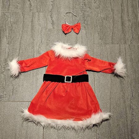 Santa Kostüm / Weihnachts Outfit Gr. 70
