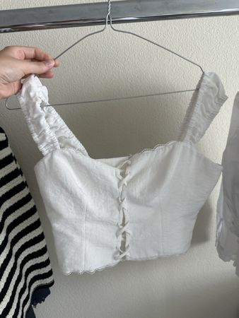 Sovaye Korsett Top Weiss Groesse M 100% Polyester