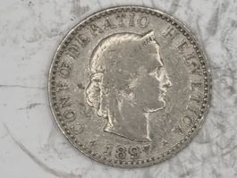 20 rappen 1897 Seltene Jahre