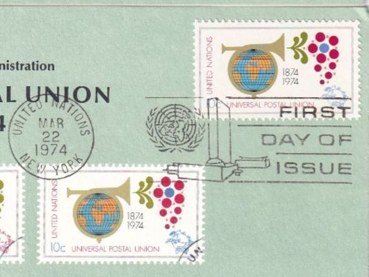 Tutti i francobolli: UNO 1974, 2x Universal Postal Union FDC – Nuovo (secondo la descrizione) da Castione venduto da Rx-stamps 4