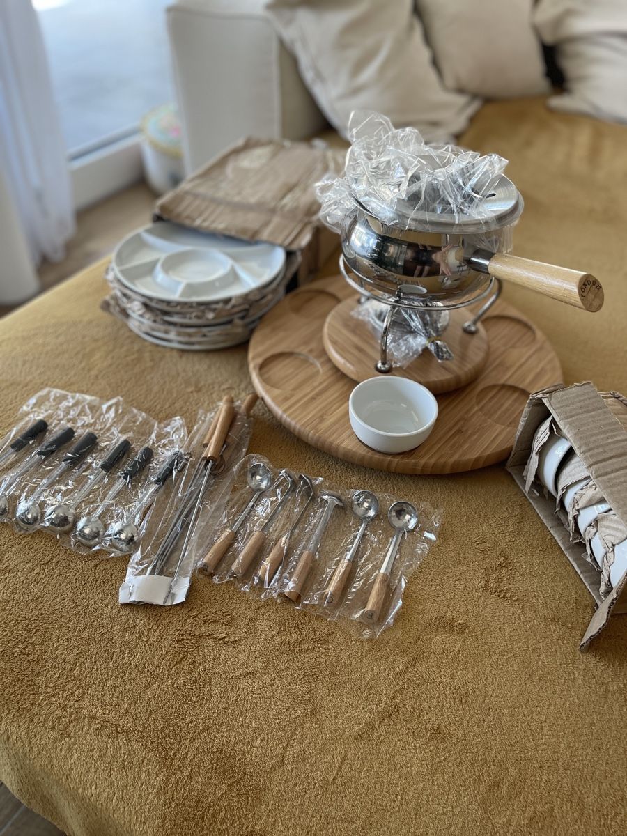 Set di piatti: Fleischfondue-Set inkl. Teller – Nuovo e nell'imballaggio originale da Frauenfeld venduto da G_Eric