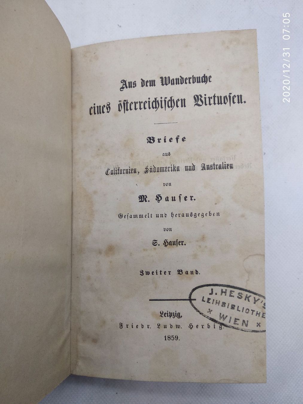 Bücher: WANDERBUCH AMERIKA 1859 – Gebraucht aus Goldach von Gaip 8