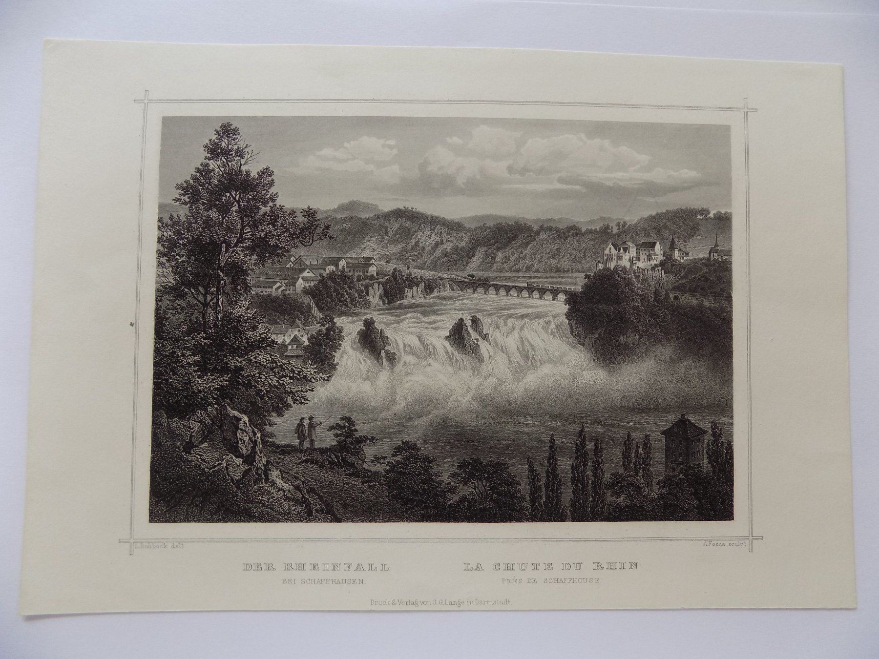 Gravures: Der Rheinfall bei Schaffhausen – D'occasion à Risch par Rischli15