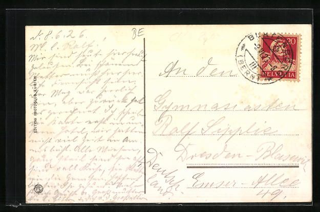 Cartoline postali: St. Beatenberg, Hotel Amisbühl mit Eige – Usato da Berlin venduto da bartko-reher 1