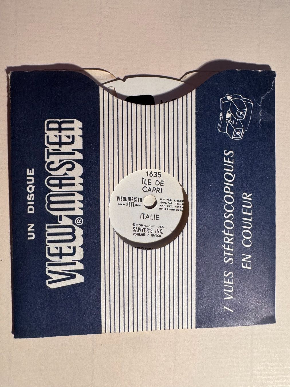 View-master Spielzeuge: View-Master 3D: Nr. 1635 ILE DE CAPRI - ITALIE – Gebraucht aus Tegerfelden von siebenmacky