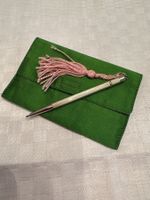 Vintage Silberstift mit Quaste, Sammlerstück, Rarität