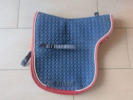 Mattes Platinum genuine sheepskin Satteldecke blau
