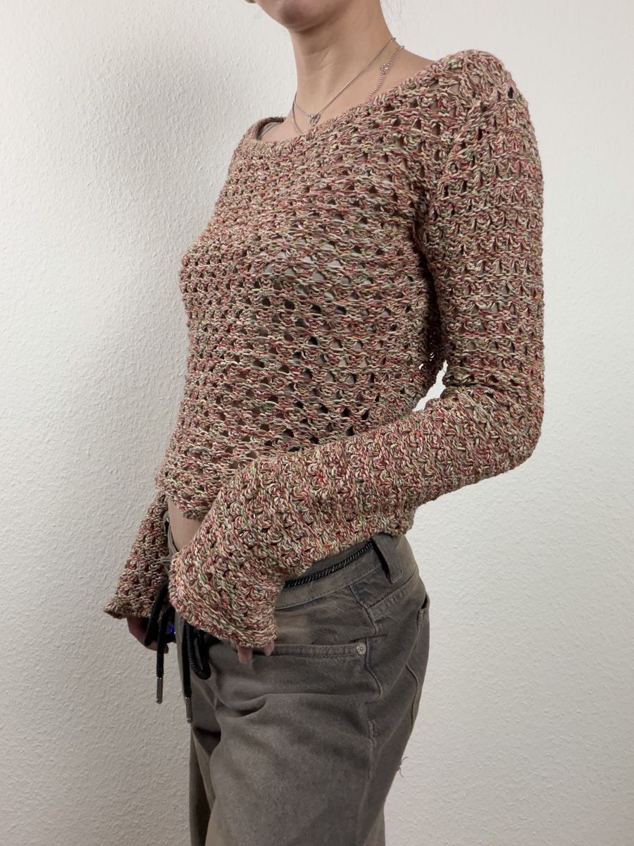 Maglioni & Felpe: Strickpullover Damen mehrfarbig – Usato da Knonau venduto da Grapesvintage 1