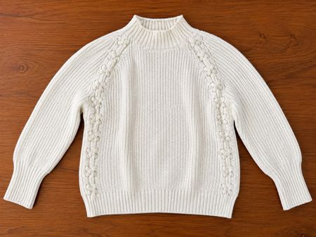 Mint Velvet Pullover weiss Groesse S Baumwollmischung
