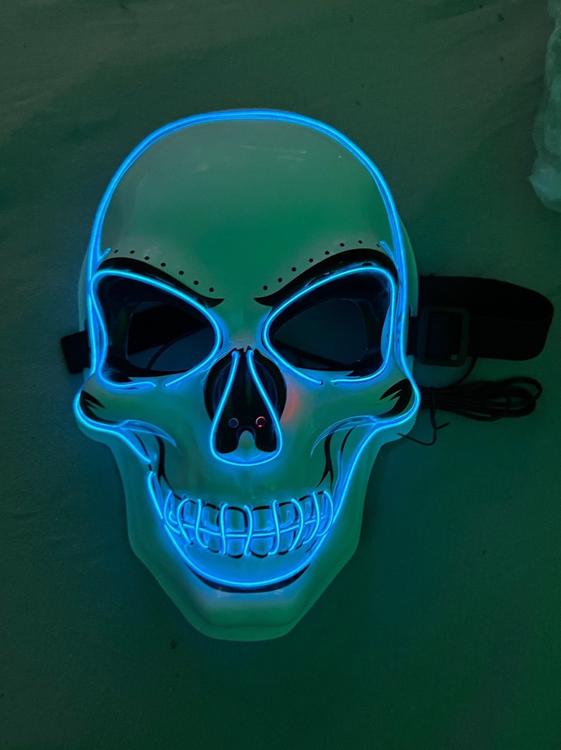 Fasnacht Maschera LED blu - acquista su