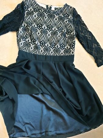 LITTLE MISTRESS LONDON S 36 DRESS KLEID SPITZE top zu JACKE