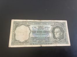 TÜRKIYE 100 LIRA 1964