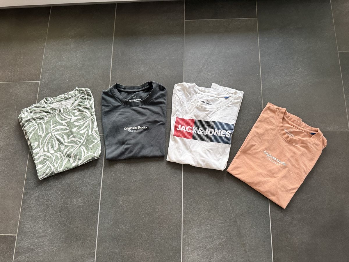 Jack & Jones Lotti & Set di vestiti: 4 T- Shirt Jack & Jones Gr. 164 – Usato da Langendorf venduto da cheyenne023