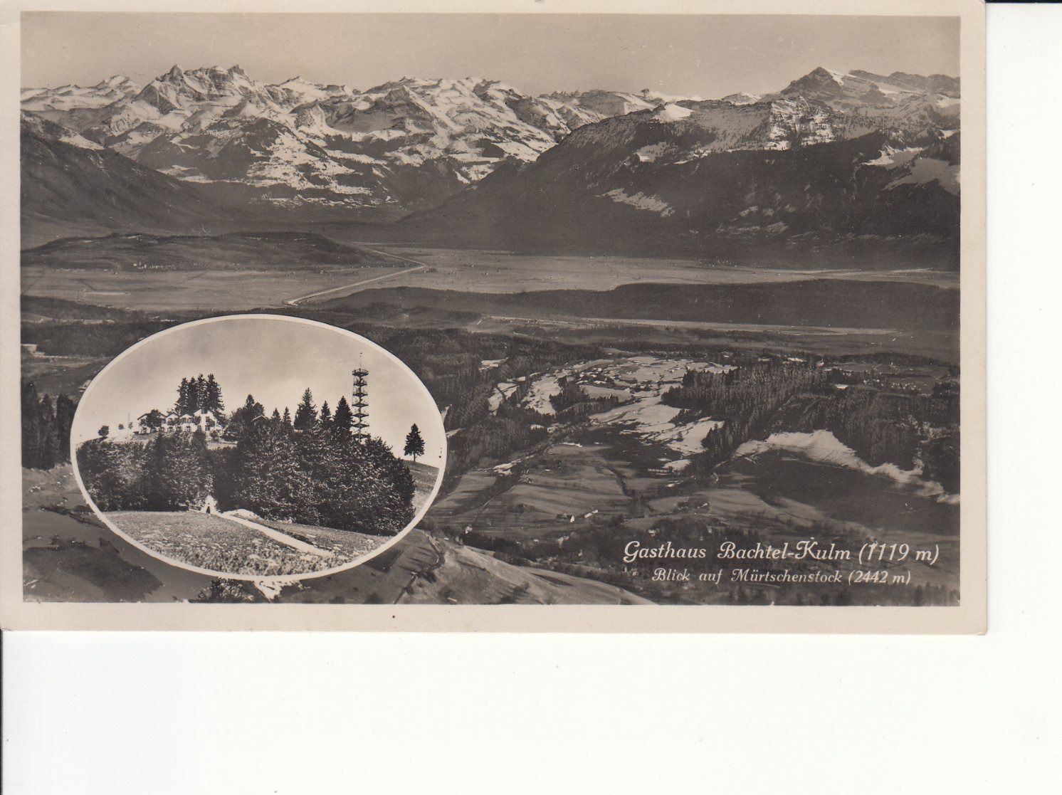 Cartoline postali: Bachtel-Kulm 1929 – Usato da Bürglen TG venduto da StampGraf