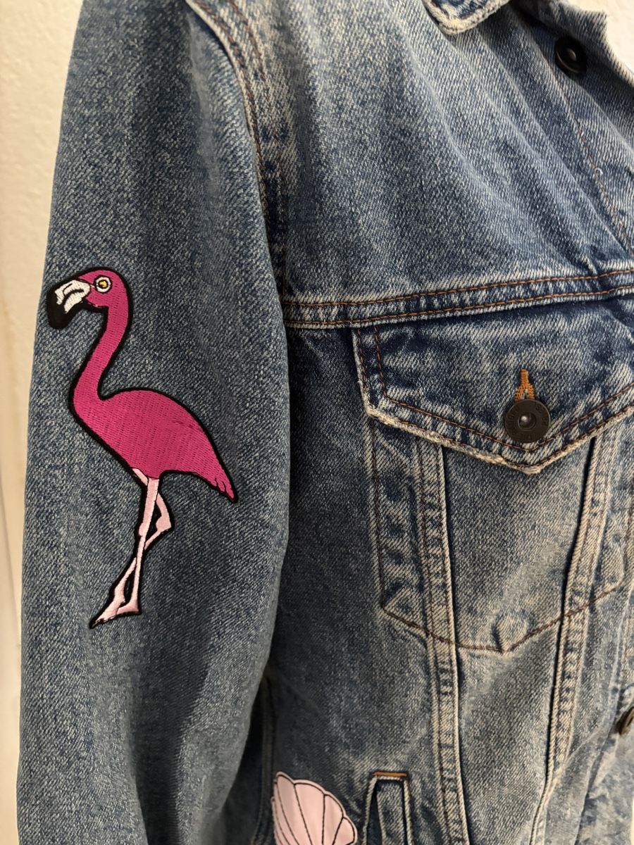 Topshop Giacche: Jeansjacke mit Dekopatches - Mermaid – Usato da Schönenbuch venduto da san_b2tj 2