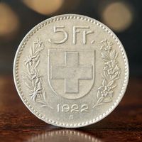 5 Franken Silber 1922