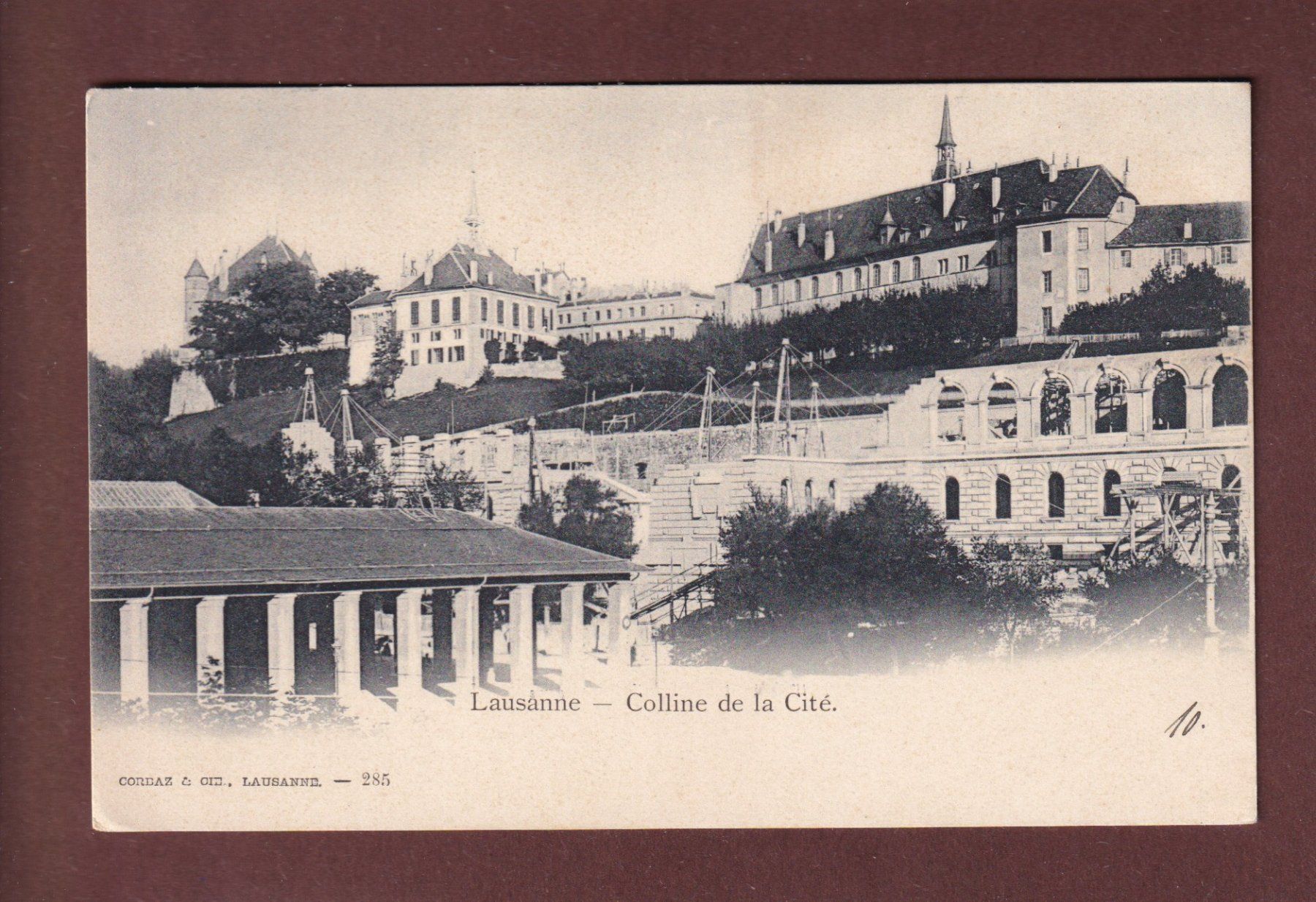 Ansichtskarten: LAUSANNE - Colline de la Cité – Gebraucht aus Pully von nicecards-shop