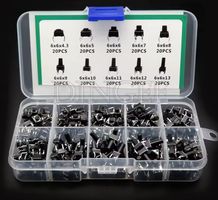 200Stk Micro Push Button Tactile Switch 6x6mm 10 Längen x 20