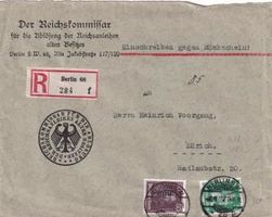 1927 Berlin - Züich Reichskommisar ...