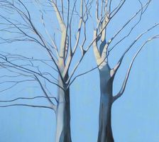 Ayako Okuda, Öl auf Leinwand, 2017, 162x162 cm, Unikat.