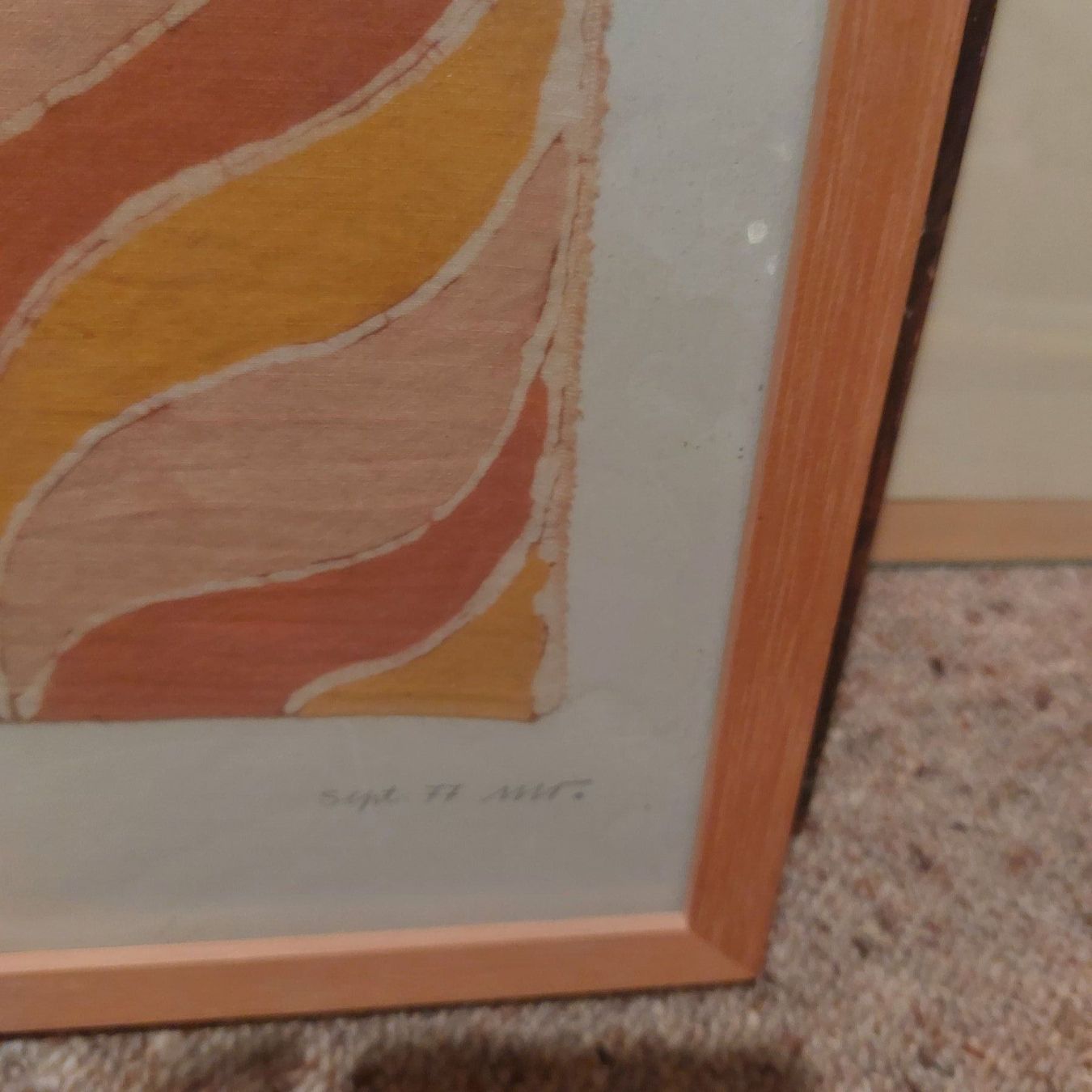 Poster & Bilder: Bild Originalbatik - Ähren, September 1977 – Gebraucht aus Bülach von Hakenbusch 2