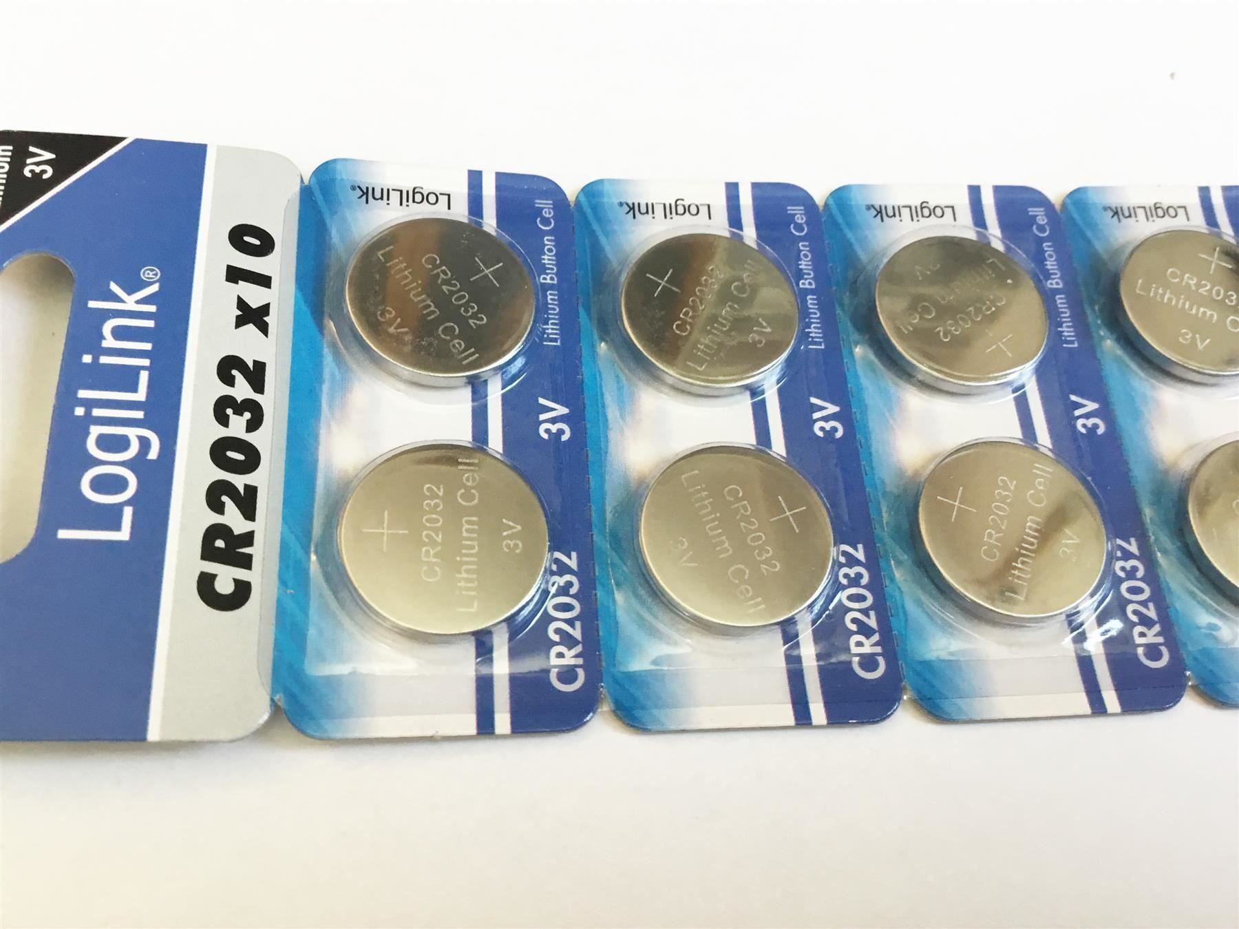 Caricatori & Batterie: Knopfzellen 10er-Pack, CR2032 LogiLink – Nuovo e nell'imballaggio originale da St. Gallen venduto da cointec 7