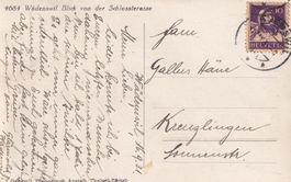 Tell Nr.184 mit Klebestelle oben auf Ansichtskarte