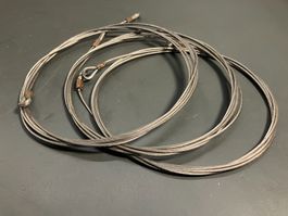 Post. Stahlseile mit Kausche ca. 3.5m und 4m lang ab 1.-