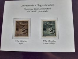 FL**2 Flugpostbriefmarken 1930, neu und ungebraucht