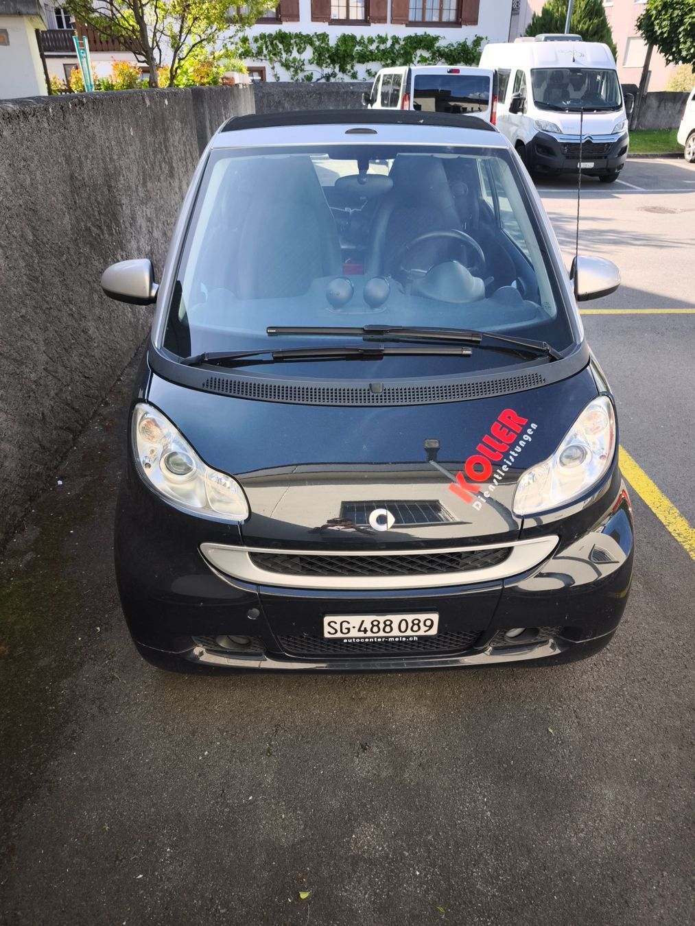 Smart Autos: Smart fortwo Cabrio schwarz 85PS – D'occasion à Mels par Kollershop 1
