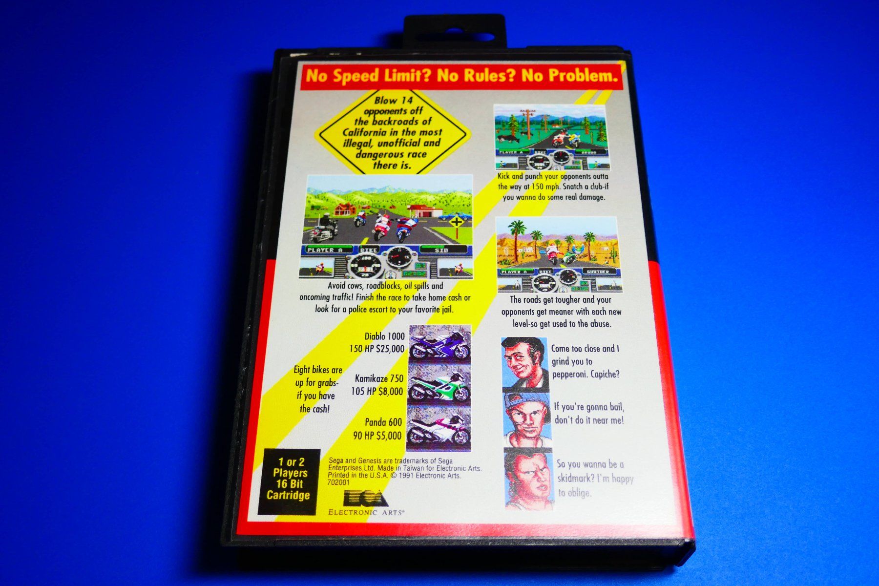 Sega Giochi: Road Rash - Sega Genesis – Usato da Vuarrens venduto da Espace-Retro 5