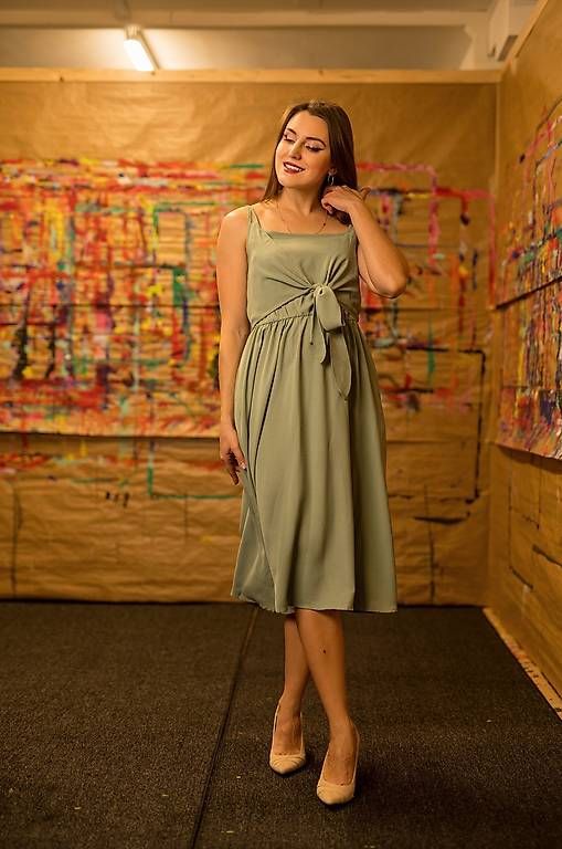 Vestiti: Wunderbares leicht grünes Kleid S – Usato da Mägenwil venduto da VintageGirly 2