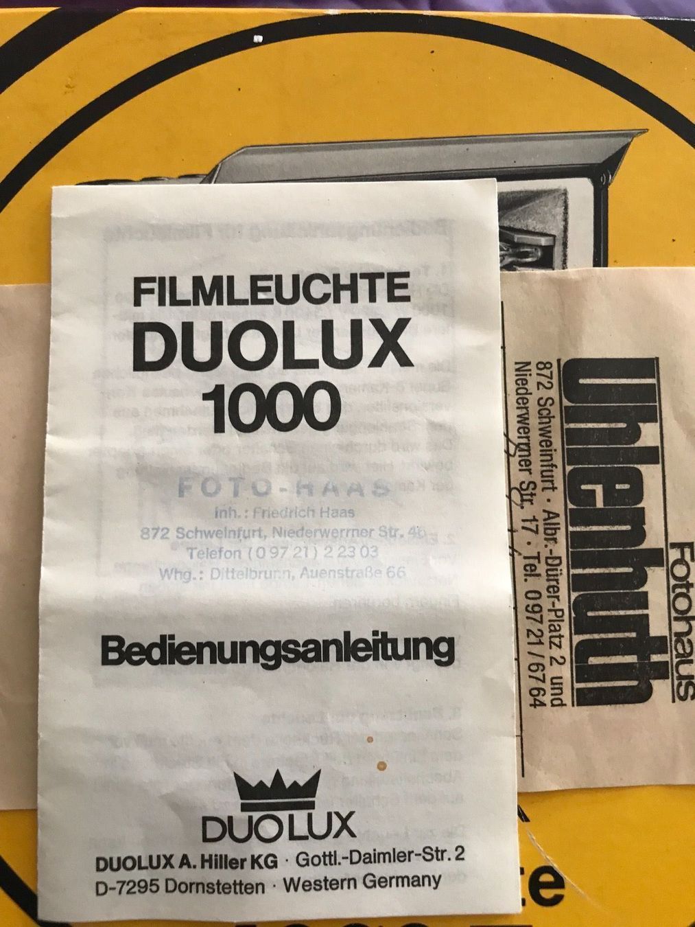 Flash: Filmleuchte Duolux 1000 – Usato da Neuenhof venduto da Himmel2 6