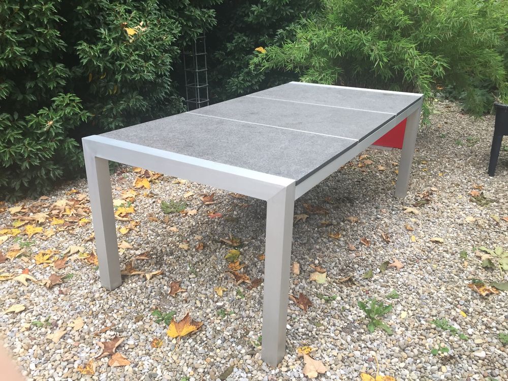 Wetterfester grosser Gartentisch mit Granitplatten Kaufen auf Ricardo