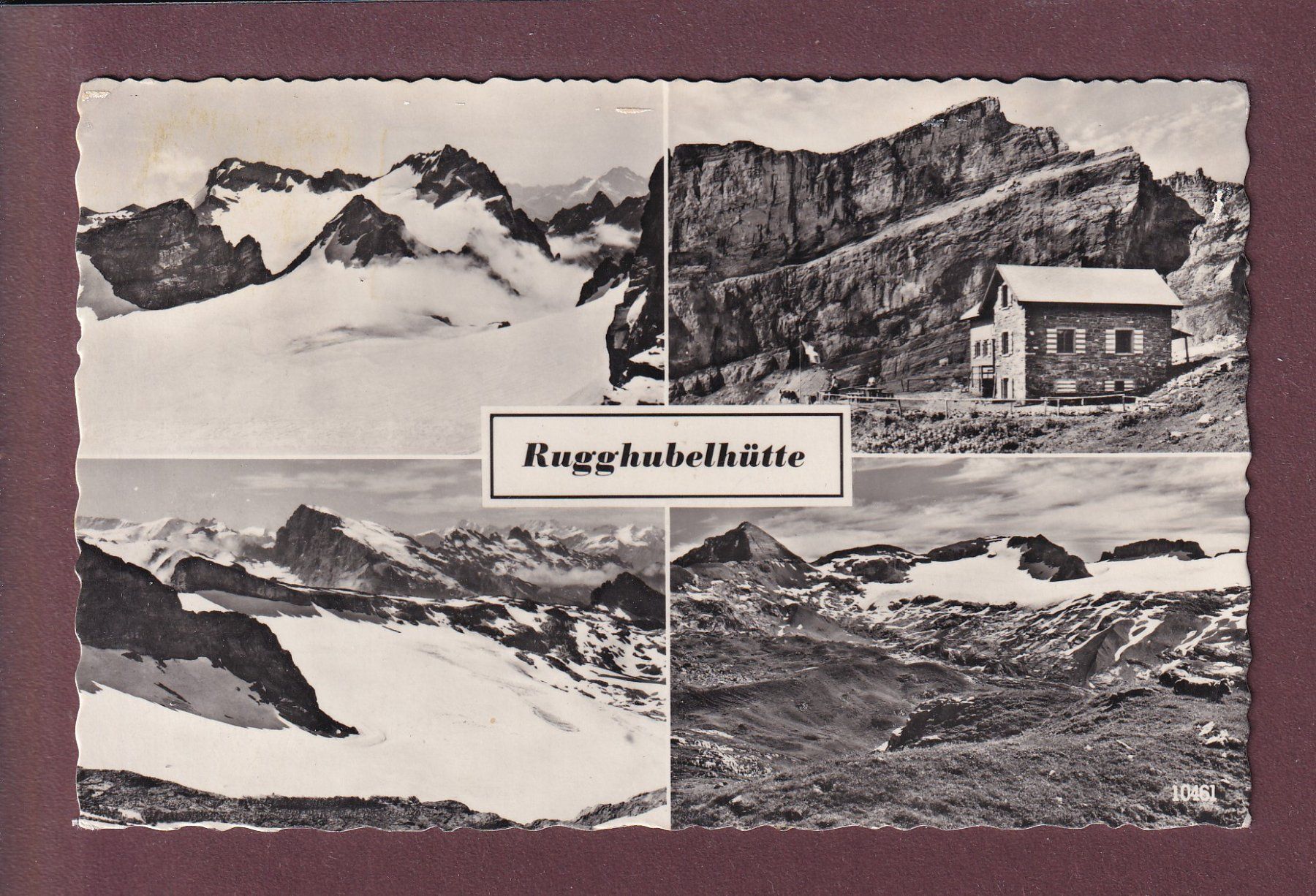 Cartoline postali: RUGGHUBEL-HÜTTE - 1961 – Usato da Pully venduto da nicecards