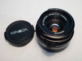 MINOLTA Objektiv M-Rokkor 40 mm f2.0 mit Leica-M Anschluss