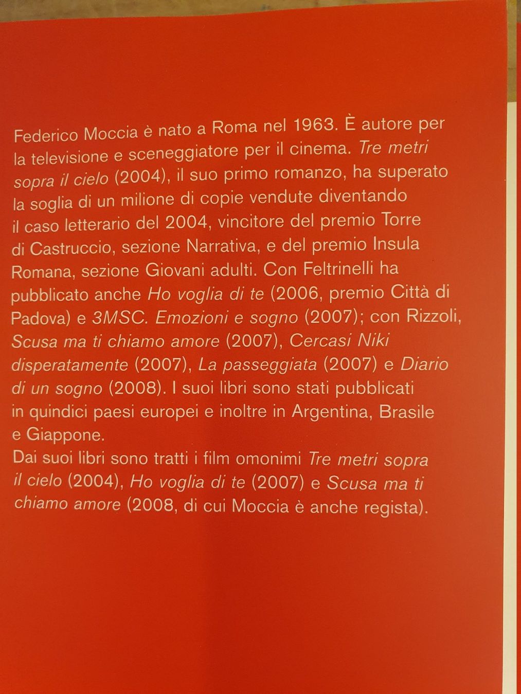 Libri: Amore 14 Federico Moccia Feltrinelli – Usato da Zürich venduto da loosebone 1