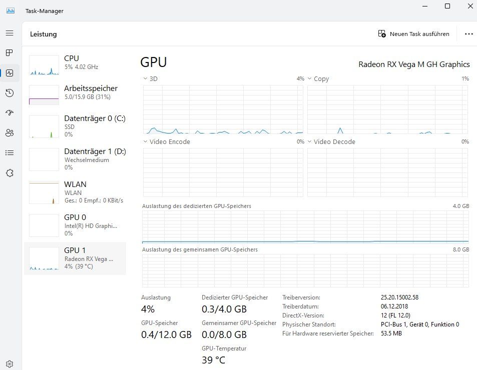 Intel NUC8i7HVK (Core i7 / 16 GB / 500 GB / AMD GPU) | Kaufen auf Ricardo