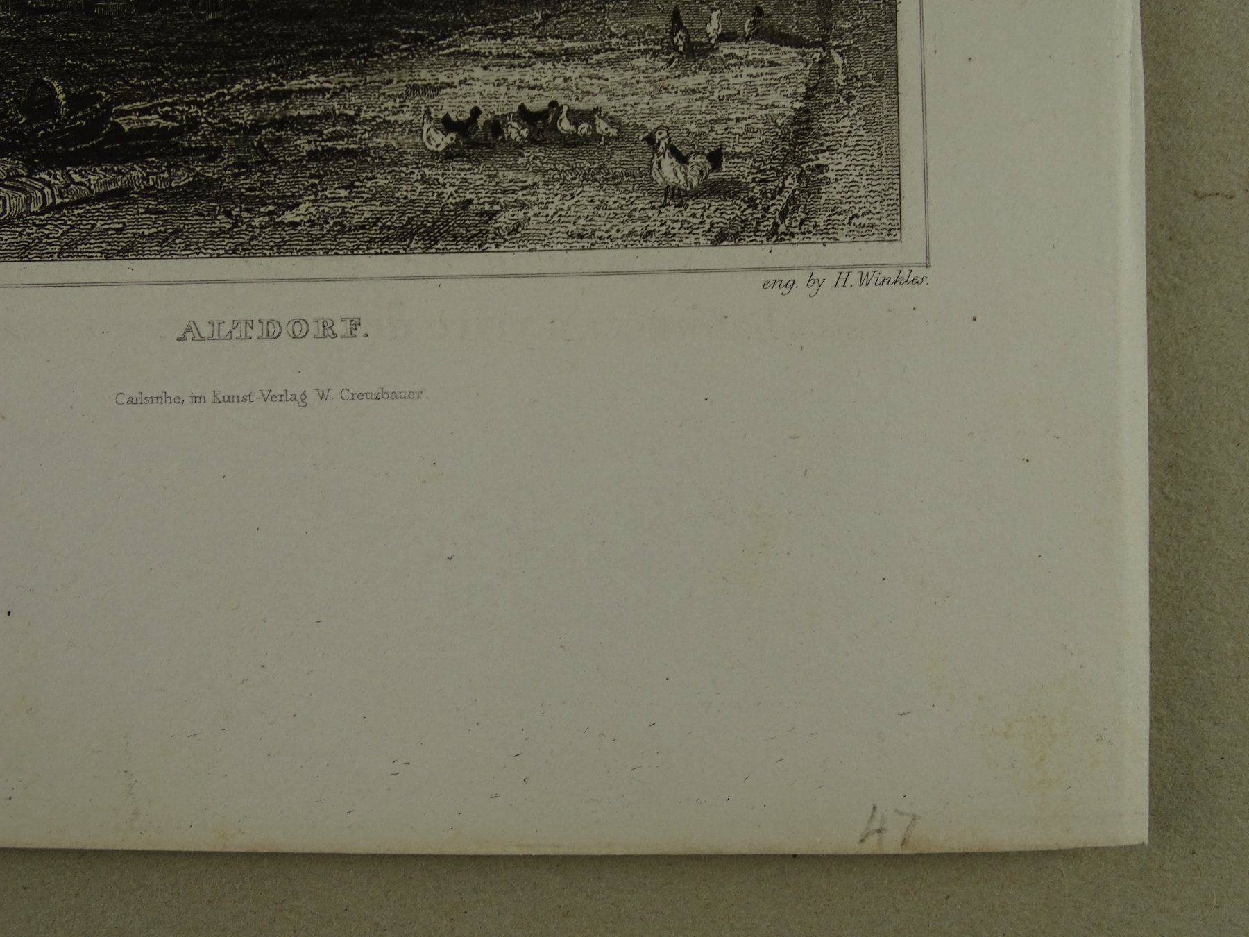 Stiche: ALTDORF, STAHLSTICH 1836/1838 – Gebraucht aus Grüningen von Kartensammler 4