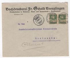 Brief 1926 Kreuzlingen - Konsumverein Domleschg   (A
