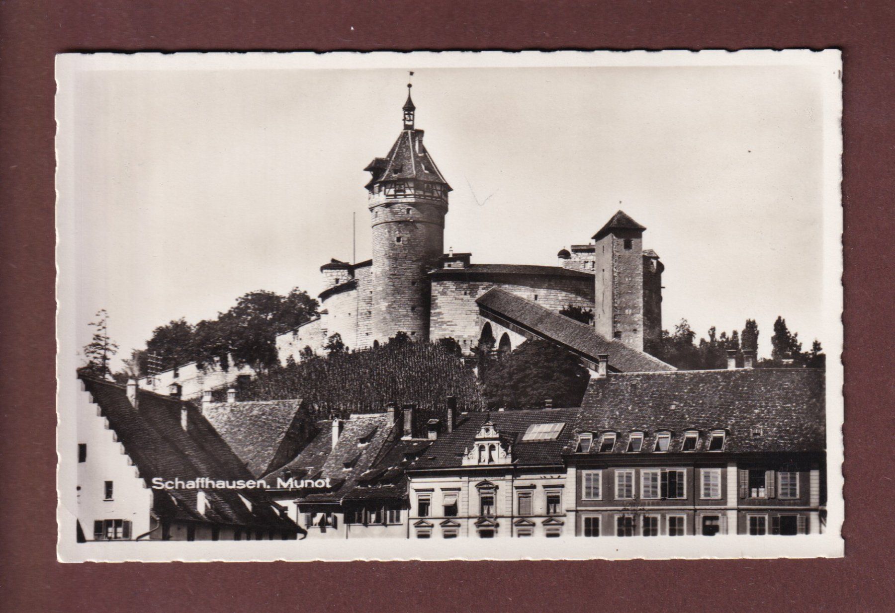Cartoline postali: SCHAFFHAUSEN - Munot - 1933 – Usato da Pully venduto da nicecards-shop