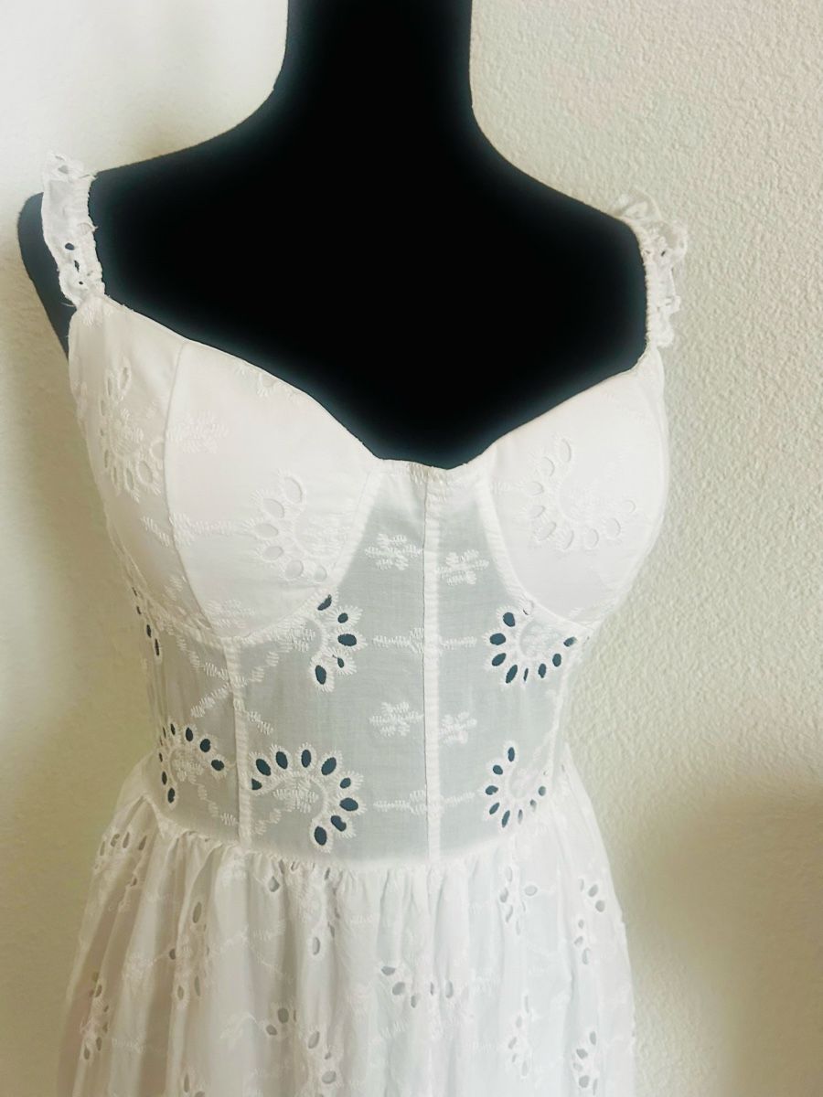 Vestiti: Wunderschöne Kleid Spitzen weiss One Size  – Nuovo (secondo la descrizione) da Siebnen venduto da fulli2 1