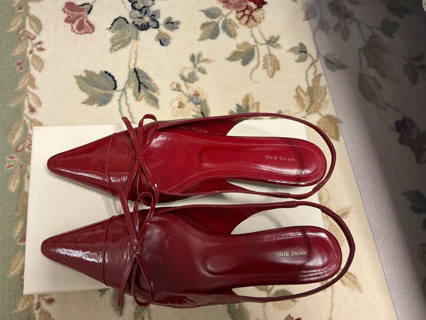 Scarpe da donna: Anine Bing Slingback Pumps Gr. 38 Bordeaux – Usato da Sennhof venduto da Svetik100 2