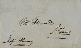 Joseph Hume (1777-1855) Politiker - Autogramm