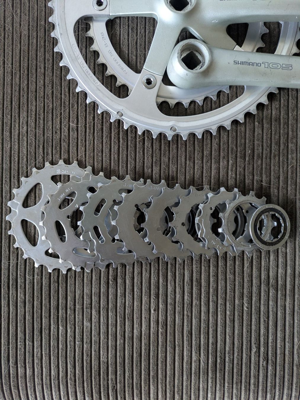 Shimano Pezzi di ricambio: Shimano 105 9 speed mini groupe set – Usato da Renens VD venduto da CyclesLouise 4