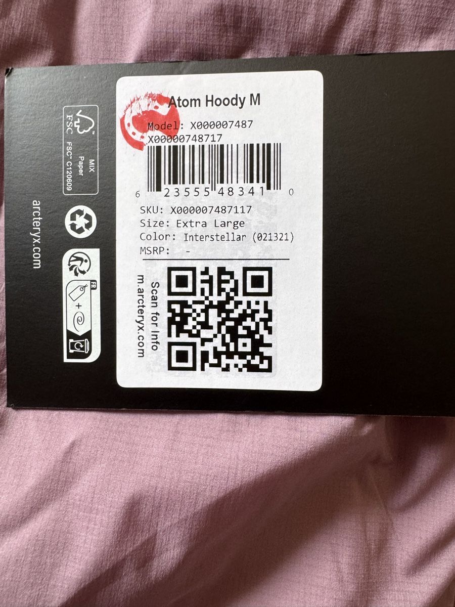 Arcteryx Jacken: Arc’teryx atom Lt XL – Neu und originalverpackt aus Rapperswil SG von pli_fz9r 2