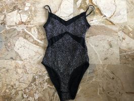 Topshop Body mit Glitzer 34 XS