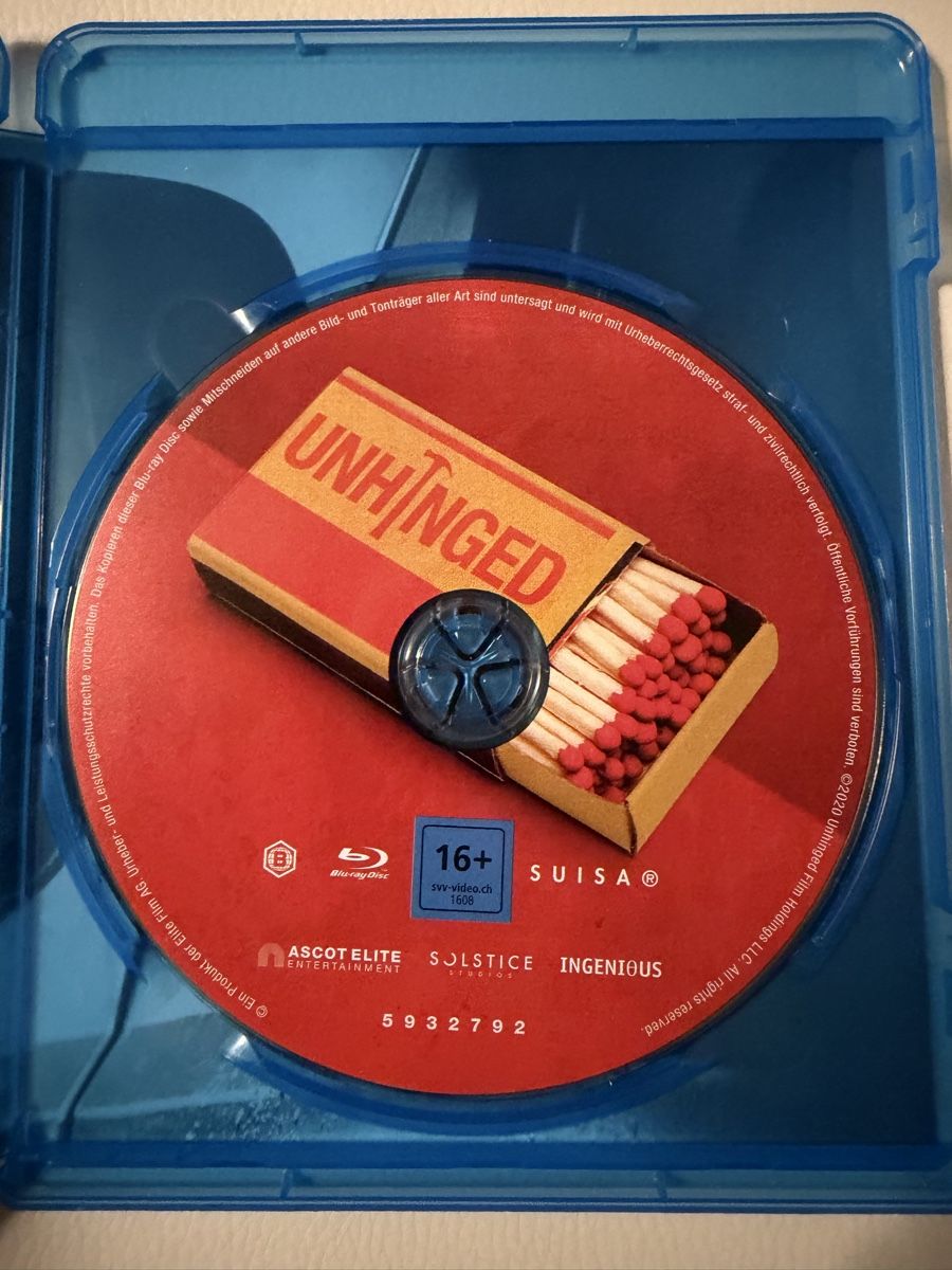 Alle DVDs: Blu-ray Unhinged Russel crow – Gebraucht aus Rorschach von mar_nl6c 1